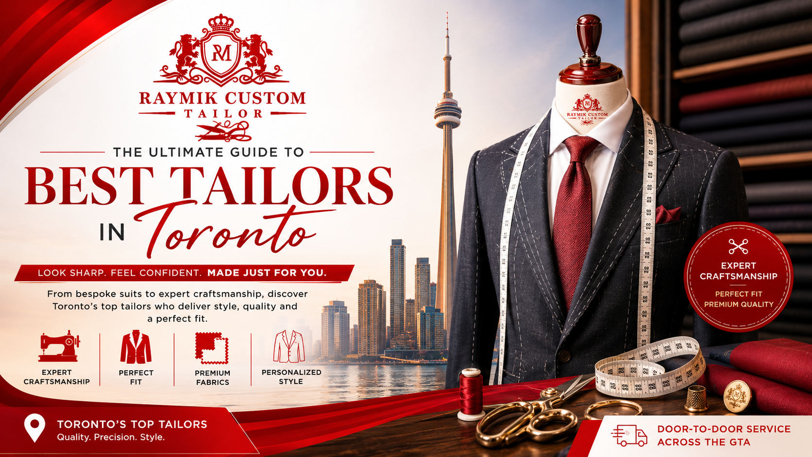 Best Tailors in Toronto 2026 — What to Look For (And Why Door-to-Door Wins)
