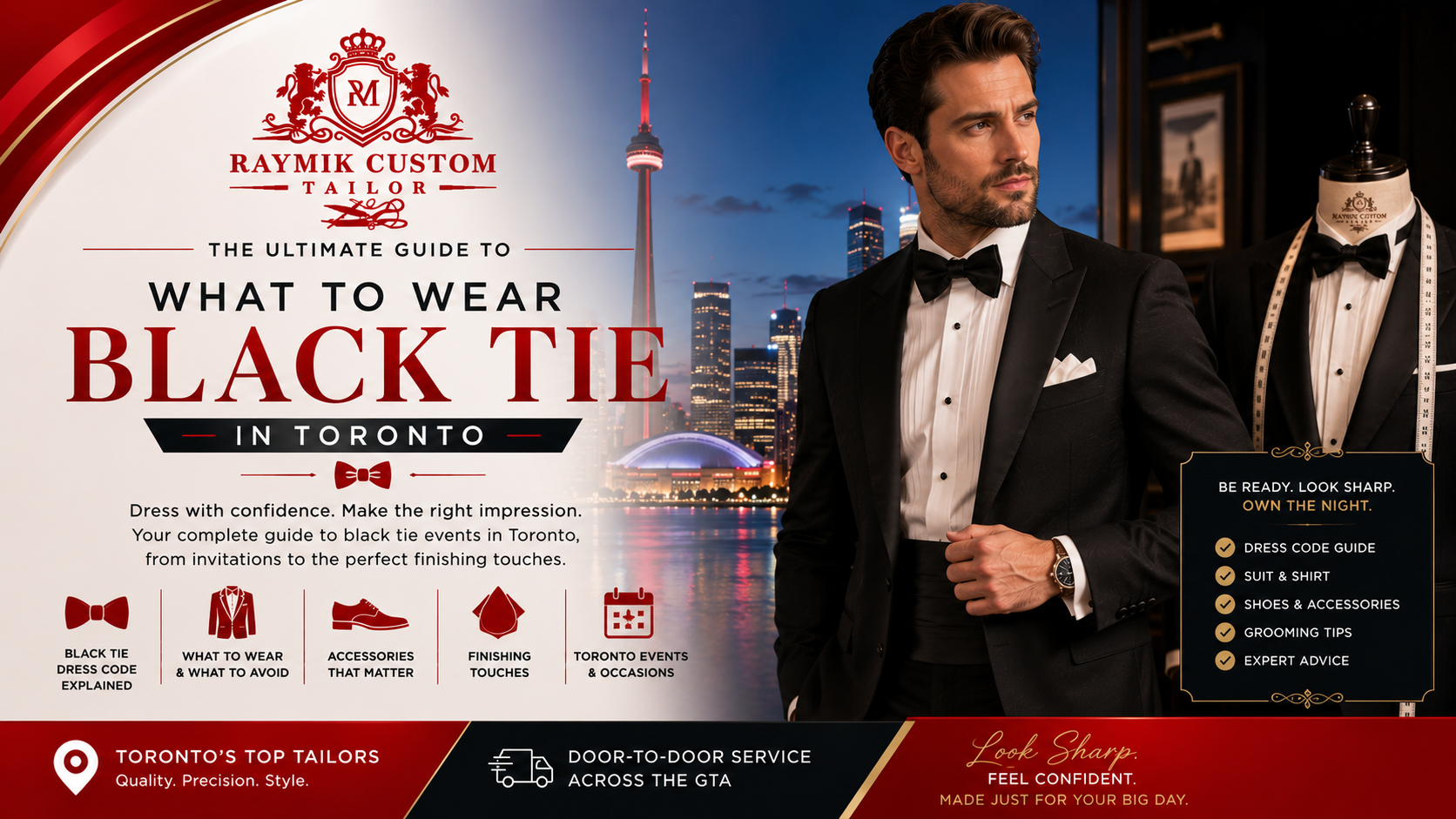 What to Wear to a Black-Tie Event in Toronto — The Complete Tuxedo Guide