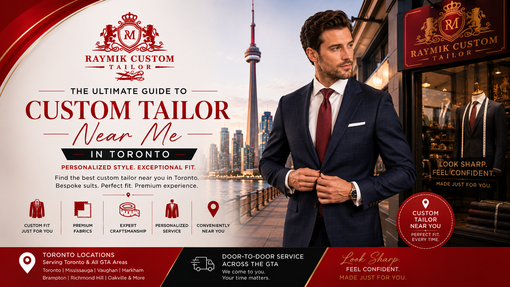 Custom Tailor Near Me in Toronto — Why Door-to-Door Wins