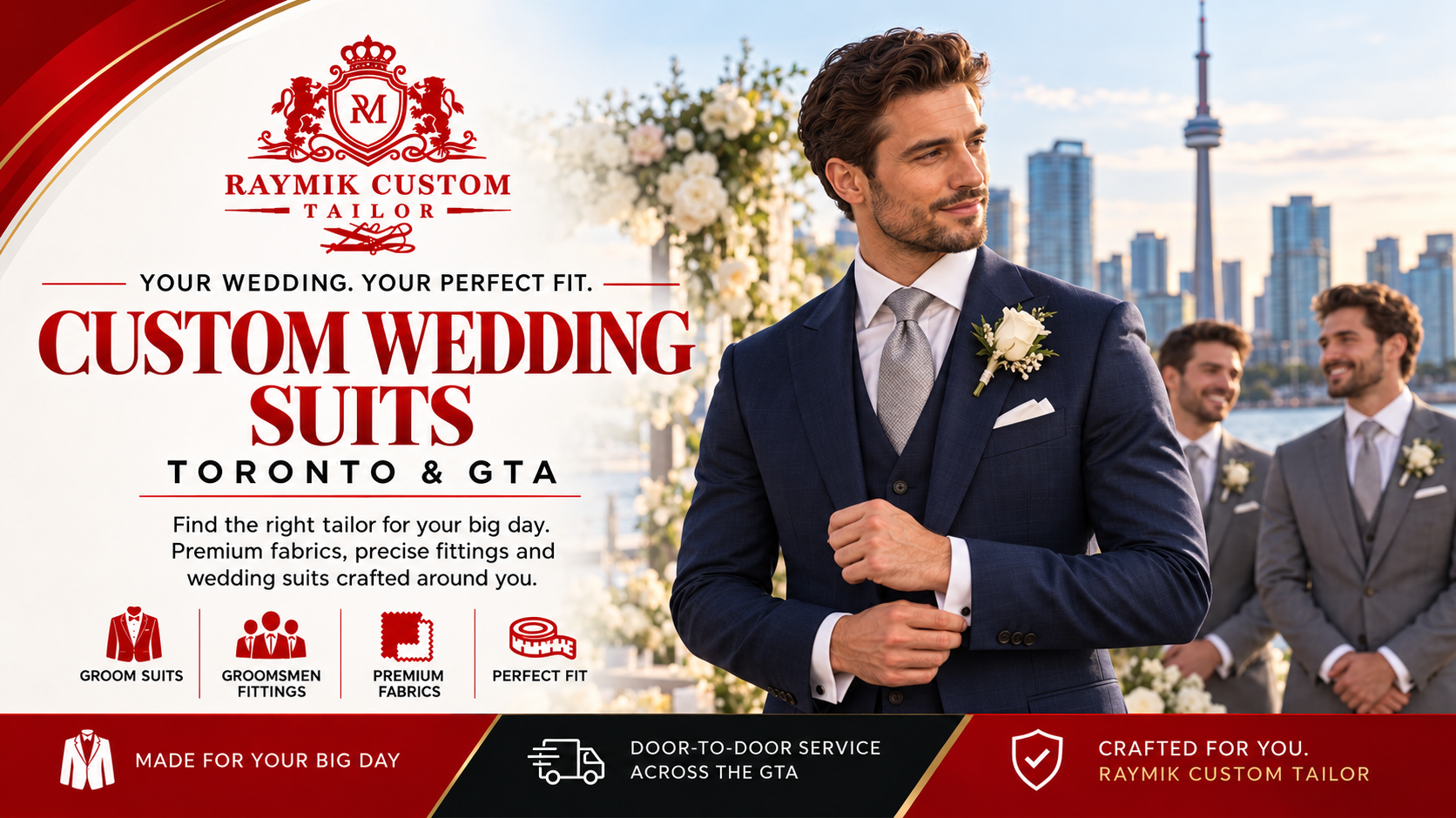 How to Find the Best Custom Tailor in Toronto for Your Wedding