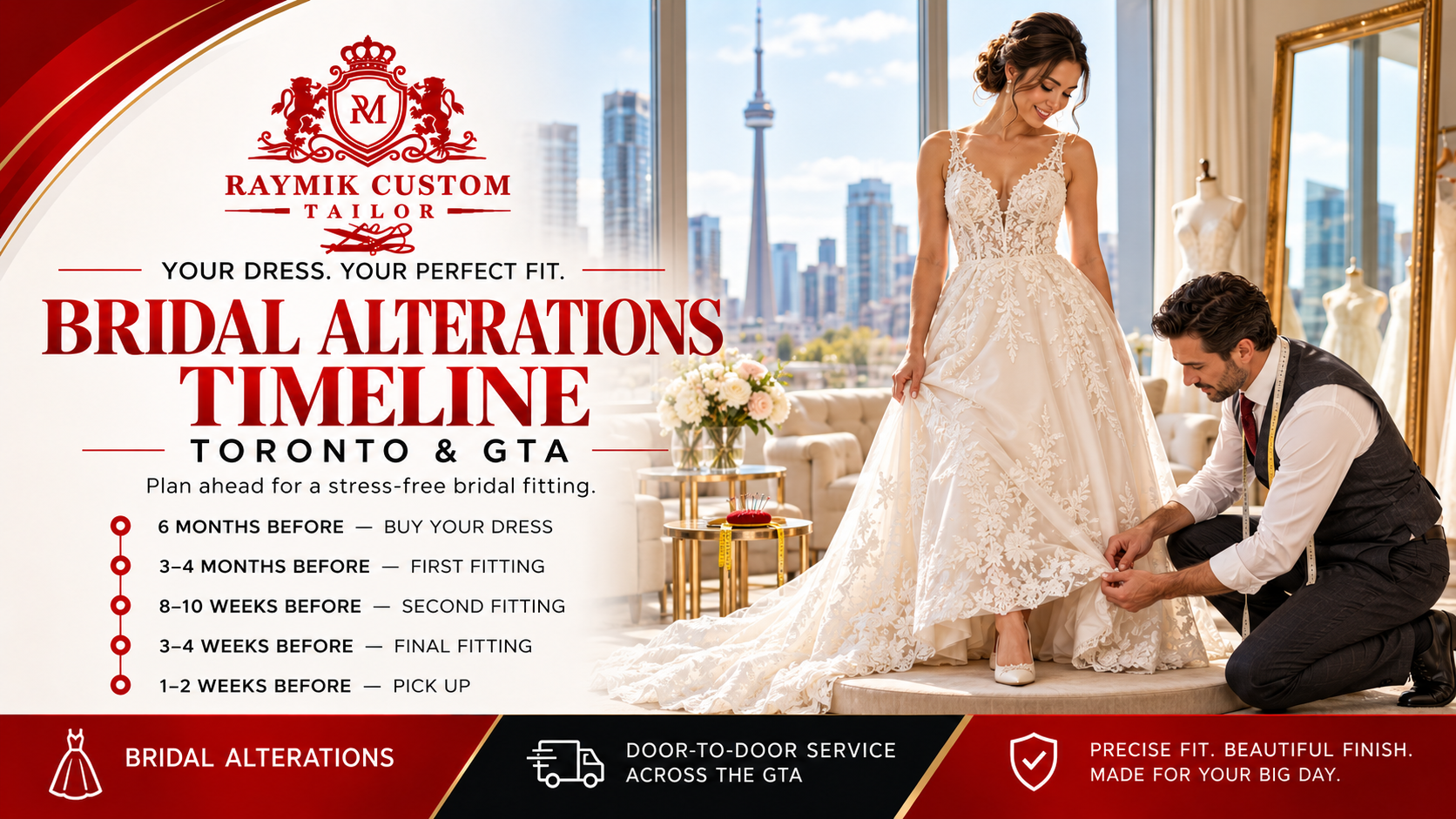 Bridal Alterations Timeline: When to Start & What to Expect in Toronto