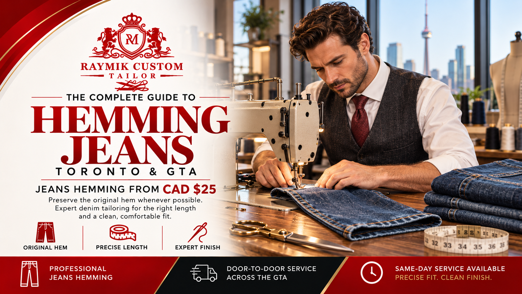 Complete Guide to Hemming Jeans in Toronto | Expert Tips