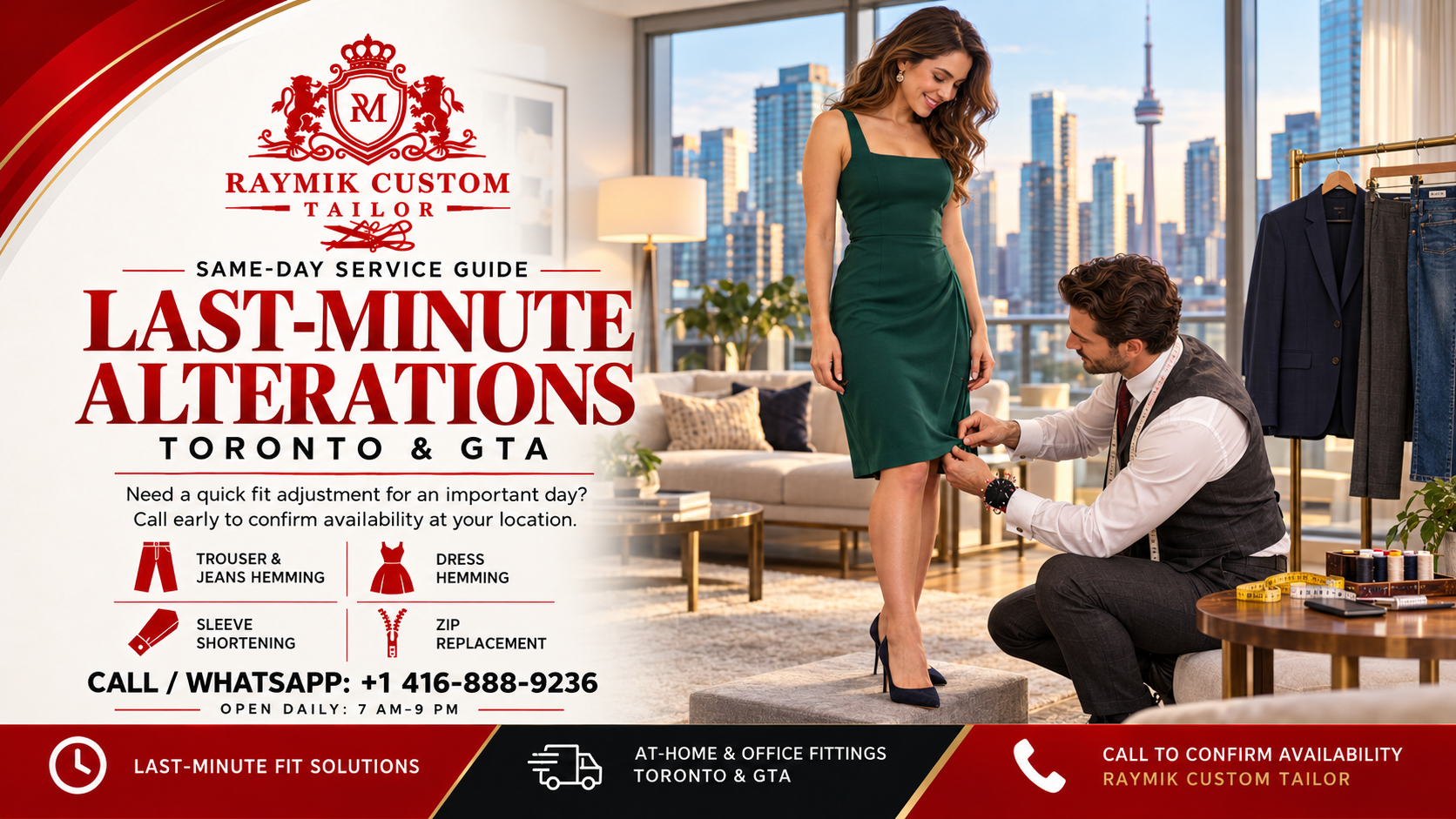 Last Minute Alterations Near Me in Toronto — Same-Day Service Guide