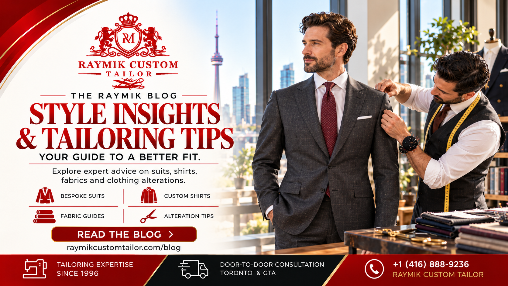 Custom Wedding Suits Toronto — Bespoke Groom & Groomsmen Packages by Raymik