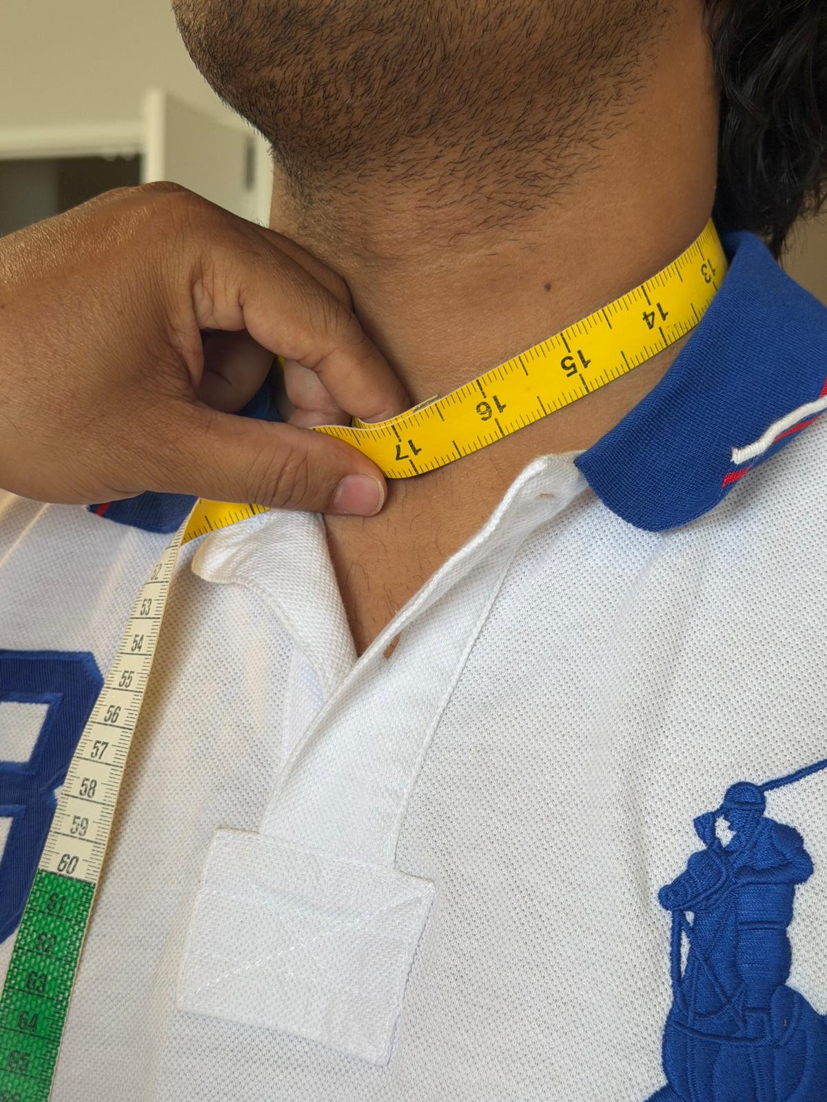 Men's Neck measurement demonstration