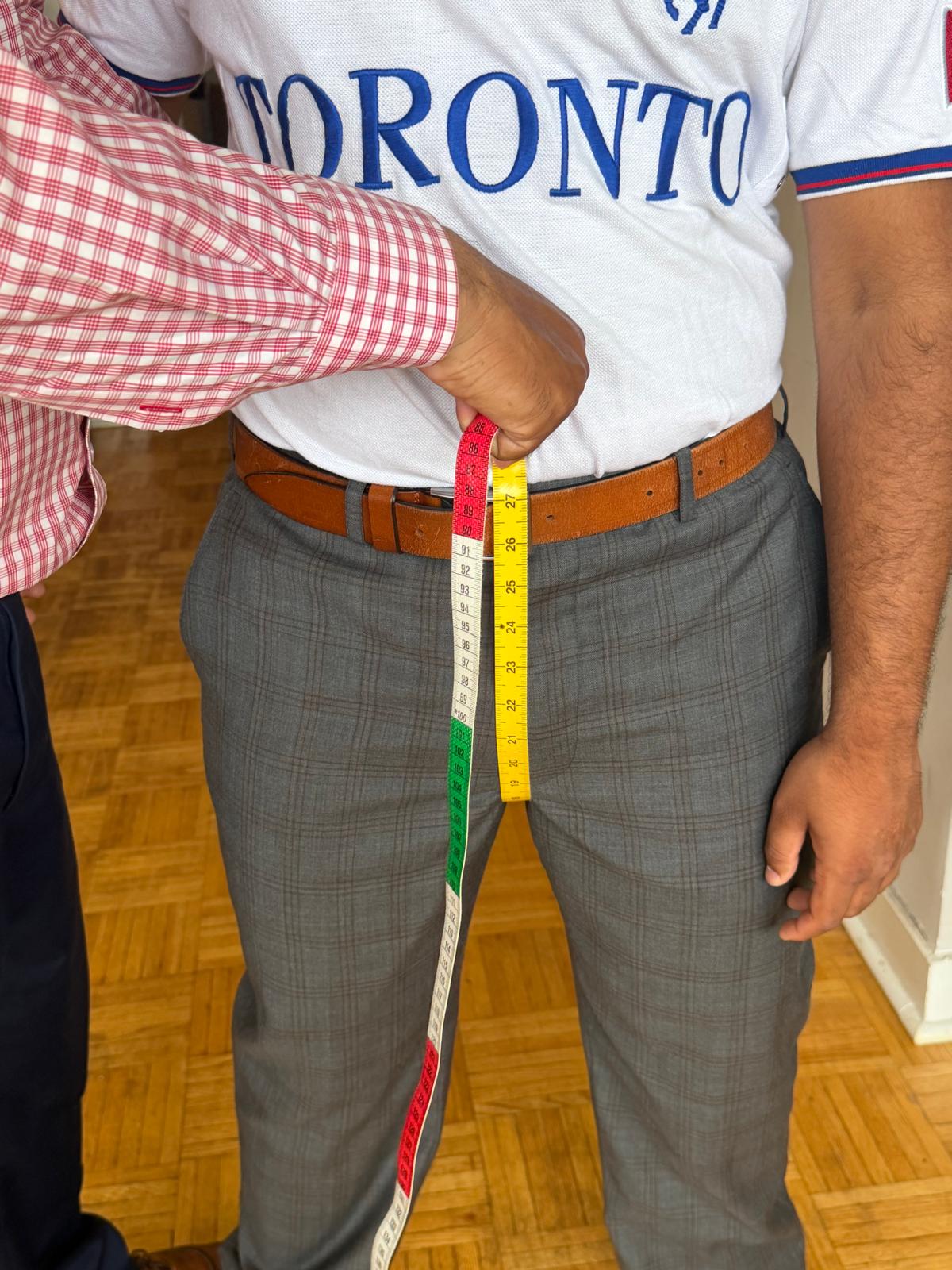 Men's U-Rise measurement demonstration